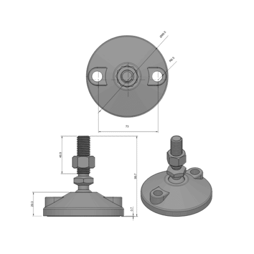 Articulated Foot 100mm