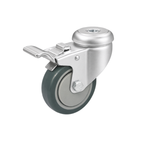 Bolt Hole Fitting Castor Black - 100mm