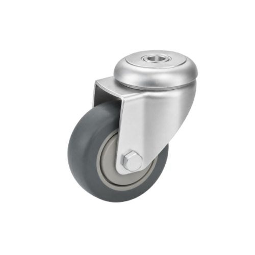 Bolt Hole Fitting Castor Black - 75mm