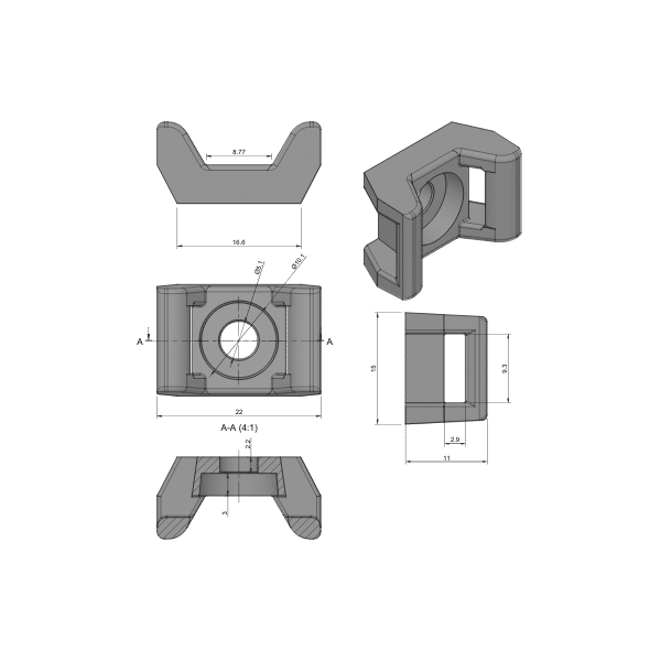 4 Series Universal Cable Binding Block