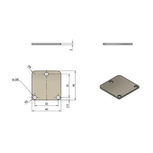 4 Series Conduit Cover Cap 40 x 40 (1)