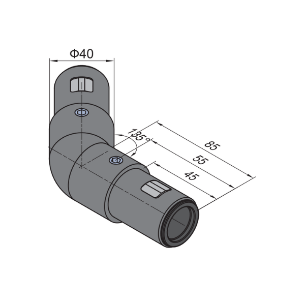 SPS 135 Degree Angle Connector 5 SPS 135 Degree Angle Connector