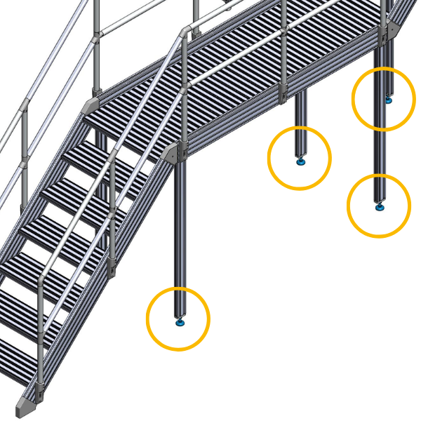 4 Series M10 x 80 Articulated Foot - Image 4
