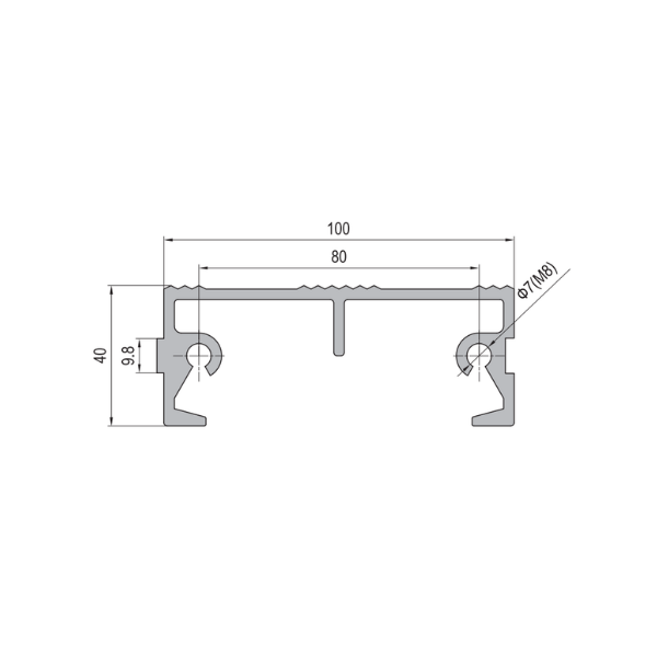 SPS 40 x 100 Step Profile 3 SPS 40 x 100 Step Profile