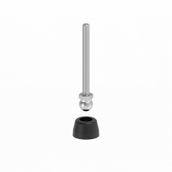 4 Series M8 x 80 Threaded Rod for Swivel Feet 4 6.04.SPTR8080
